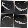 Beaupretty Women Rhinestone High-end for Weddings and Parties Shiny Elegant Design for Girls and Women Headdress Accessory for Birthdays and Celebrations view 2