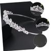 Beaupretty Women Rhinestone High-end for Weddings and Parties Shiny Elegant Design for Girls and Women Headdress Accessory for Birthdays and Celebrations view 3