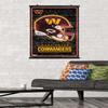 NFL Washington Commanders - Neon Helmet 23 Wall Poster, 34L" x 22.4W", Premium Poster & Clip Bundle view 2