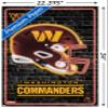 NFL Washington Commanders - Neon Helmet 23 Wall Poster, 34L" x 22.4W", Premium Poster & Clip Bundle view 3