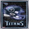 Trends International NFL Tennessee Titans - Neon Helmet 23 Wall Poster, 34L x 22.4W, Silver Framed Version view 1