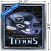 Trends International NFL Tennessee Titans - Neon Helmet 23 Wall Poster, 34L x 22.4W, Silver Framed Version view 3