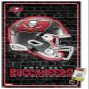 Trends International NFL Tampa Bay Buccaneers - Neon Helmet 23 Wall Poster, 22.37" x 34.00", Premium Poster & Push Pin Bundle view 1