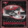 Trends International NFL Tampa Bay Buccaneers - Neon Helmet 23 Wall Poster, 22.37" x 34.00", Premium Poster & Push Pin Bundle view 4