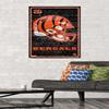 Trends International NFL Cincinnati Bengals - Neon Helmet 23 Wall Poster, 34L x 22.4W, Premium Unframed Version view 2