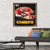 Trends International NFL Kansas City Chiefs - Neon Helmet 23 Wall Poster, 34L x 22.4W, Premium Poster & Mount Bundle view 2