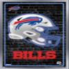 NFL Buffalo Bills - Neon Helmet 23 Wall Poster, 34L" x 22.4W", Silver Framed Version view 1