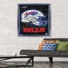 NFL Buffalo Bills - Neon Helmet 23 Wall Poster, 34L" x 22.4W", Silver Framed Version view 2