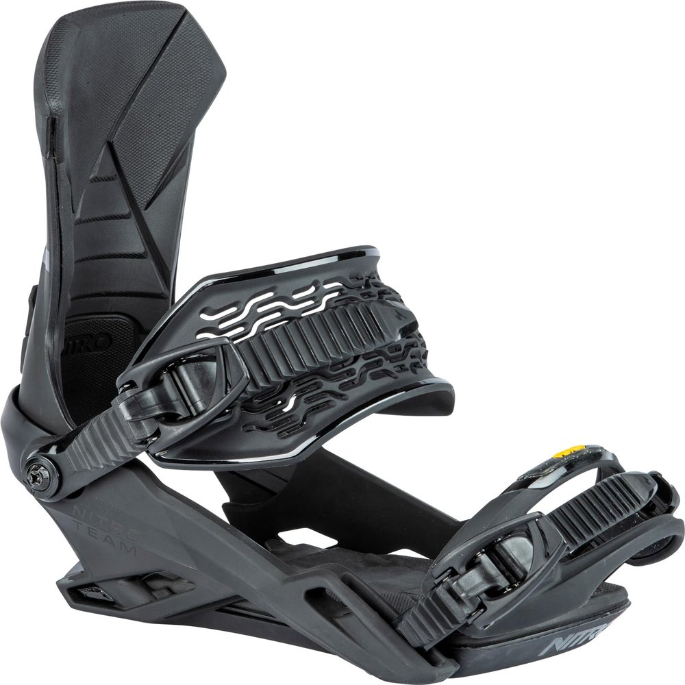 Nitro Team Men's Snowboard Bindings (Ultra Black, Medium)