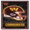 NFL Washington Commanders - Neon Helmet 23 Wall Poster, 22.4L" x 14.7W", White Framed Version view 1