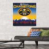 Trends International NBA Denver Nuggets - 2023 NBA Finals Team Logo Wall Poster, 34L x 22.4W, Premium Poster & Mount Bundle view 2