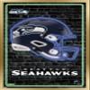 NFL Seattle Seahawks - Neon Helmet 23 Wall Poster, 22.4L" x 14.7W", Gold Framed Version view 1