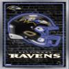 Trends International NFL Baltimore Ravens - Neon Helmet 23 Wall Poster, 22.4L x 14.7W, Silver Framed Version view 1