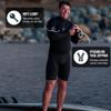 Ho Stevie! Mens Long Sleeve Short Leg Surfing Springsuit - Chest Zip Spring Suit - Warm Superstretch 2mm Neoprene w/GBS Seams (Black 2mm, M (Medium)) view 4
