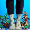 JNRB Men's Cotton Cool Fun Bright Design Novelty Dress Crew Socks Toy Army Soldiers Military Pattern, S-M or L-XL (as1, alpha, l, x_l, regular, regular, Toy Army) view 2