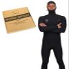 Ho Stevie! Mens 5/4mm Hooded Surfing Wetsuit - Chest Zip Fullsuit with Hood - Warm Superstretch Neoprene w/GBS Seams (Black 5/4mm, S (Small)) view 1