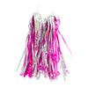 ccHuDE 2 Pcs Bike Handlebar Scooter Streamers Bicycle Tassel Ribbon Bike Cycling Streamers Bike Grips Ribbon Colorful Bicycle Ribbons for Girls Boys Hot Pink view 1