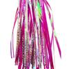 ccHuDE 2 Pcs Bike Handlebar Scooter Streamers Bicycle Tassel Ribbon Bike Cycling Streamers Bike Grips Ribbon Colorful Bicycle Ribbons for Girls Boys Hot Pink view 3