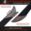 Armory Replicas Natures Gift Movie Inspired Replica Medieval Arming Dagger - Reenactment Cosplay Costume Knife w, Hard Scabbard view 3