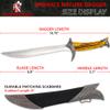 Armory Replicas Natures Gift Movie Inspired Replica Medieval Arming Dagger - Reenactment Cosplay Costume Knife w, Hard Scabbard view 4
