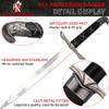 Armory Replicas - Sky Awakening Medieval Stainless Steel Arming Dagger - Historical Reenactment Knightly Costume Cosplay Prop Knife w/Hard Scabbard view 2