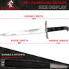 Armory Replicas - Sky Awakening Medieval Stainless Steel Arming Dagger - Historical Reenactment Knightly Costume Cosplay Prop Knife w/Hard Scabbard view 4