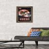 NFL San Francisco 49ers - Neon Helmet 23 Wall Poster, 22.4L" x 14.7W", Bronze Framed Version view 2