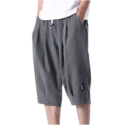 Mens Shorts Gym Lightweight Shorts for Men 2023 Casual Premium Twill Relaxed Fit Drawstring Walk 11 Inch Casual Pocket Shorts Gray M