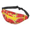 Watermelon Beautiful Printed Fanny Pack Belt Bag Waist Bag With 3-Zipper Pockets Adjustable Crossbody For Sports Running Travel view 2
