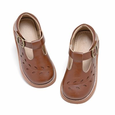 Otter MOMO Todder Little Girls Oxford Shoes Mary Jane T-Strap School Uniform Party Dress Flat Shoes