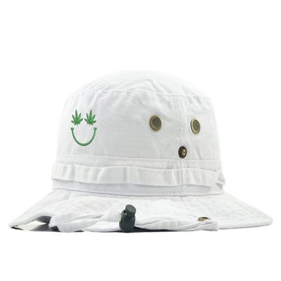 Weed Smile Hat Summer 420 Sun Hat (as1, Alpha, l, White)