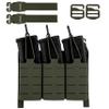 PETAC GEAR Tactical Triple 556 Magazine Pouch with Kydex Insert,KTAR AR Front Flap Magazine Pouch Laser Cut MOLLE Mag Carrier (RG) view 1