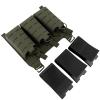 PETAC GEAR Tactical Triple 556 Magazine Pouch with Kydex Insert,KTAR AR Front Flap Magazine Pouch Laser Cut MOLLE Mag Carrier (RG) view 3