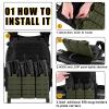 PETAC GEAR Tactical Triple 556 Magazine Pouch with Kydex Insert,KTAR AR Front Flap Magazine Pouch Laser Cut MOLLE Mag Carrier (RG) view 4