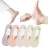 ANIDL 5 Pairs Invisible Ice Silk Breathable Socks,No Show Socks Womens Ultra Low Cut Liner Socks Non Slip Hidden for Flats Boat (Multicolor-1) view 1