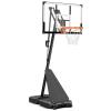 Seray Basketball Hoop with 4.8-10FT Height Adjustable for Kids/Adults, Basketball Hoop Outdoor 10 ft Adjustable with 44 Inch Backboard and 2 Wheels for Outdoor/Indoor Sports, white view 1