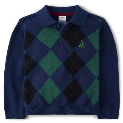 Gymboree,and Toddler Long Sleeve Sweaters,Argyle Green,10