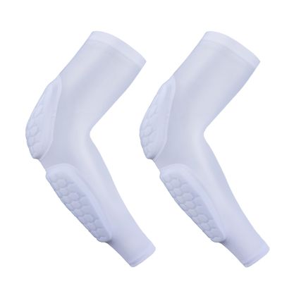 GUOZI Arm Elbow Sleeves, [2 Pack] Honeycomb Crashproof Arm Elbow Pads for Youth Adult Sports Football Basketball Volleyball