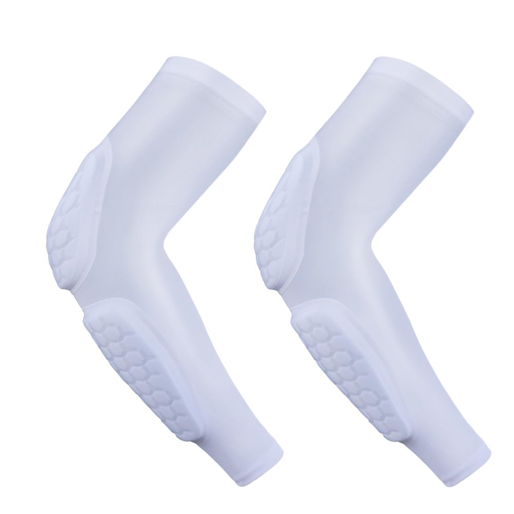 GUOZI Arm Elbow Sleeves, [2 Pack] Honeycomb Crashproof Arm Elbow Pads for Youth Adult Sports Football Basketball Volleyball