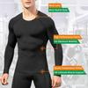 Men's Compression Shirts Long Sleeve, Base-Layer Quick Dry Workout T Shirts Sports Running Tops for Gym view 3