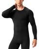 Men's Compression Shirts Long Sleeve, Base-Layer Quick Dry Workout T Shirts Sports Running Tops for Gym view 2