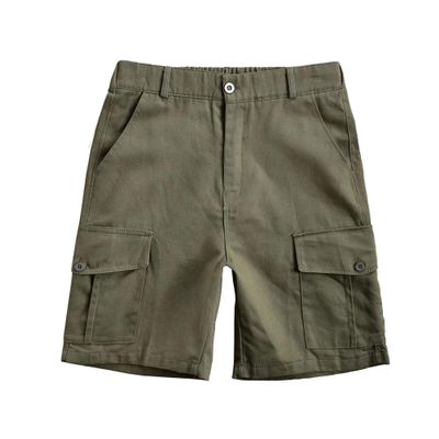 Maiyifu-GJ Men's Relaxed Fit Lightweight Multi Pocket Shorts Straight Cargo Shorts Summer Workout Workwear Shorts (Army Green,Large)
