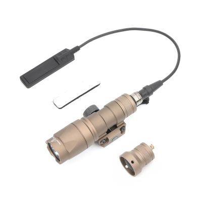 NECARL M300A 500 Lumens Tactical Flashlight with Push Button Switch & Remote Pressure Switch for Constant/Momentary Modes, Fit for 20mm Picatinny Rail