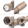 NECARL M300A 500 Lumens Tactical Flashlight with Push Button Switch & Remote Pressure Switch for Constant/Momentary Modes, Fit for 20mm Picatinny Rail view 2