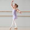 Beauty 2Pcs Girls' Ballet Tights, Toddler Ultra Soft Footed Tights, Ballet Leotards Dance Outfit for Kids view 2