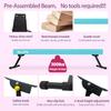 Sealoha 8ft Ultrasimple Adjustable&Foldable Balance Beam,High-Low Floor Beam Suede Gymnastics Equipment, Gymnastics Beam for Training&Professional HomeTraining (Gym Beam, Teal, 8ft) view 2