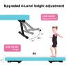 Sealoha 8ft Ultrasimple Adjustable&Foldable Balance Beam,High-Low Floor Beam Suede Gymnastics Equipment, Gymnastics Beam for Training&Professional HomeTraining (Gym Beam, Teal, 8ft) view 3