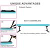 Sealoha 8ft Ultrasimple Adjustable&Foldable Balance Beam,High-Low Floor Beam Suede Gymnastics Equipment, Gymnastics Beam for Training&Professional HomeTraining (Gym Beam, Teal, 8ft) view 4