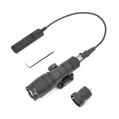 NECARL M300A 500 Lumens Tactical Flashlight with Push Button Switch & Remote Pressure Switch for Constant/Momentary Modes, Fit for 20mm Picatinny Rail