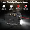 SIXRAY Rechargeable Red Laser and Flashlight for Pistol, 600 Lumen Tactical Pistol Light Laser Combo with Red Beam, Strobe, Magnetic Charging, Fit Picatinny view 2